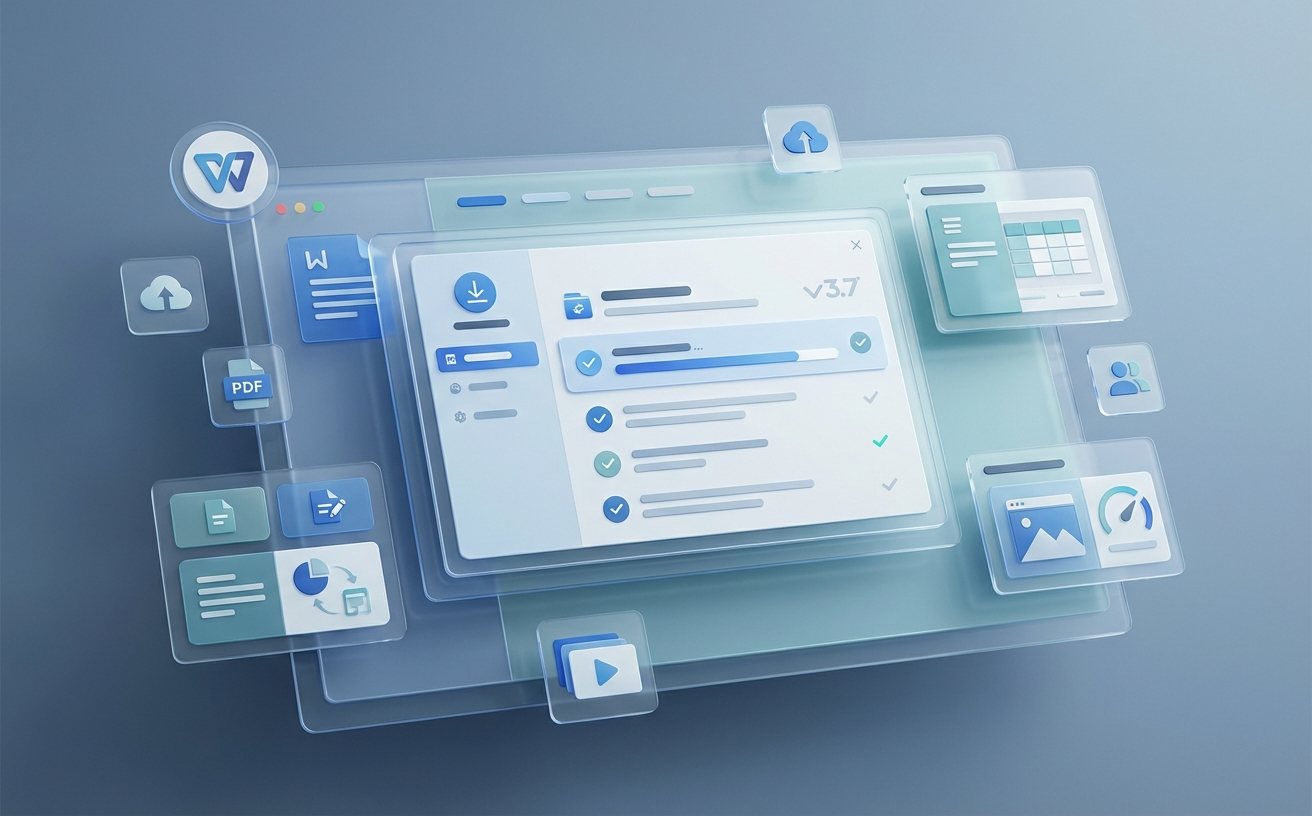 WPS Office 协作办公界面视觉图